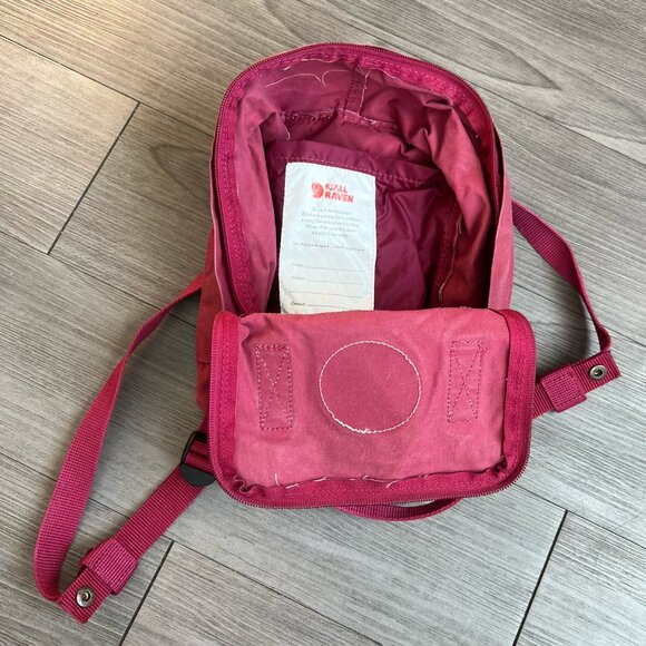 Fjallraven Kanken Mini Backpack Raspberry Pink Red - Picture 6 of 6